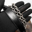 AAA Replica Louis Vuitton LV WILD AT HEART TWIST WALLET ON CHAIN CALFSKIN/MONOGRAM CANVAS MULTICOLOLUR BLACK/SLIVER HARDWARE