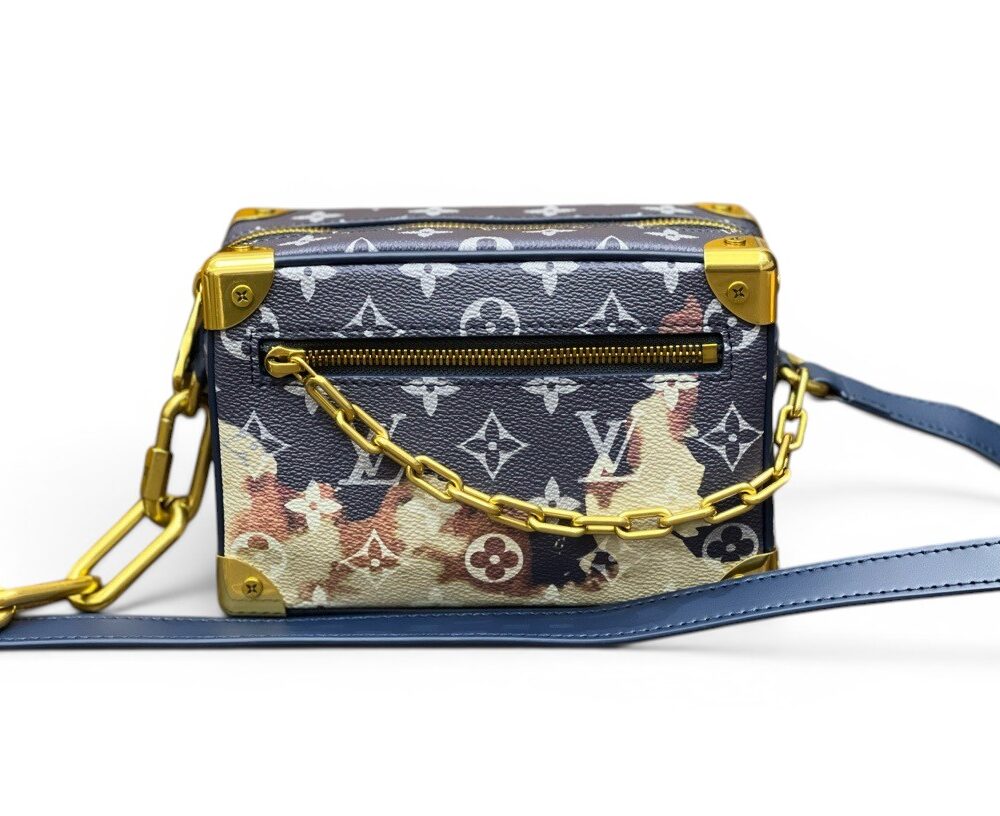 AAA Replica Louis Vuitton LV Mini Soft Trunk Taurillon Monogram Guns Roses M23731