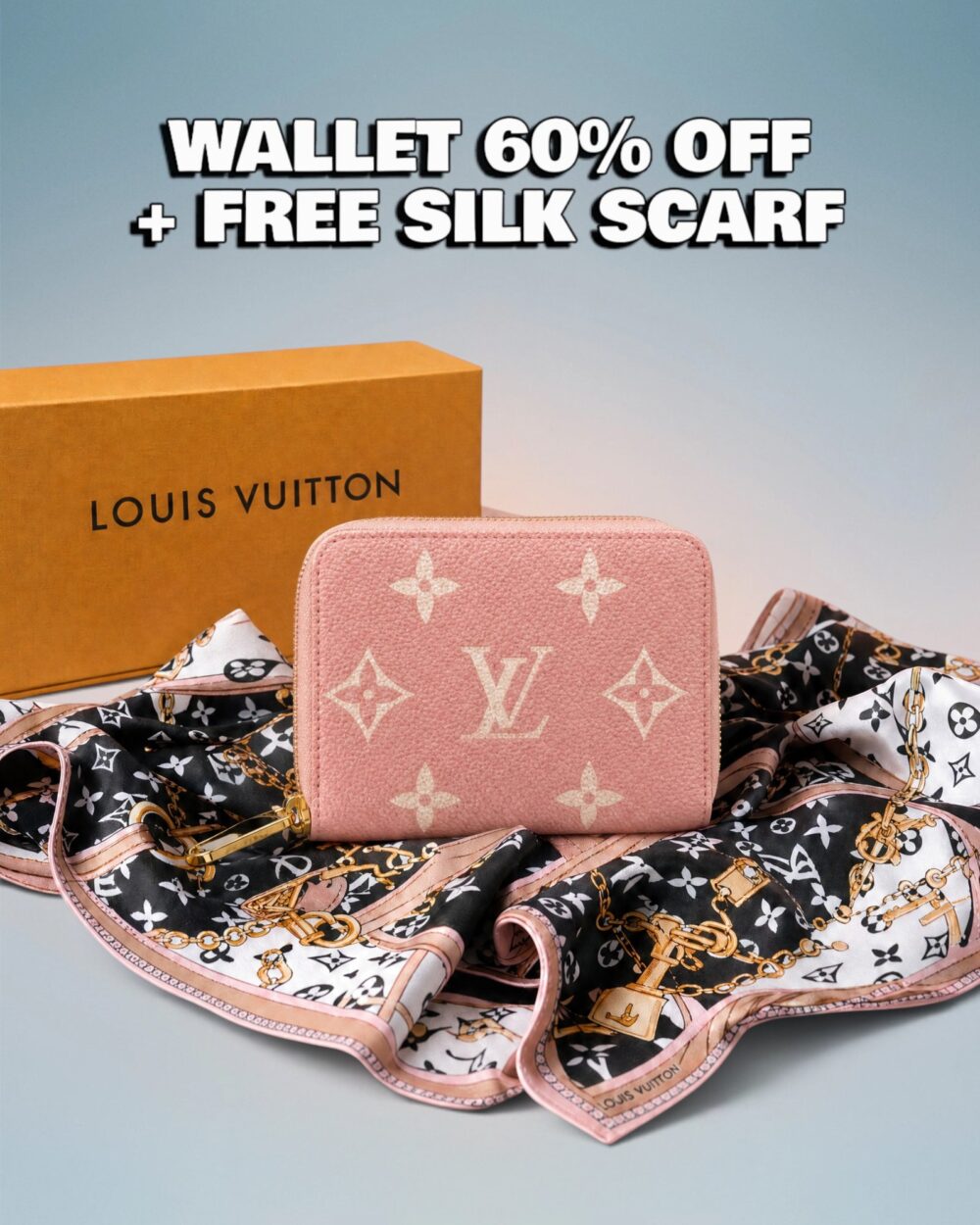 Louis Vuitton Pink Bicolor Monogram Empreinte Zippy Coin Purse