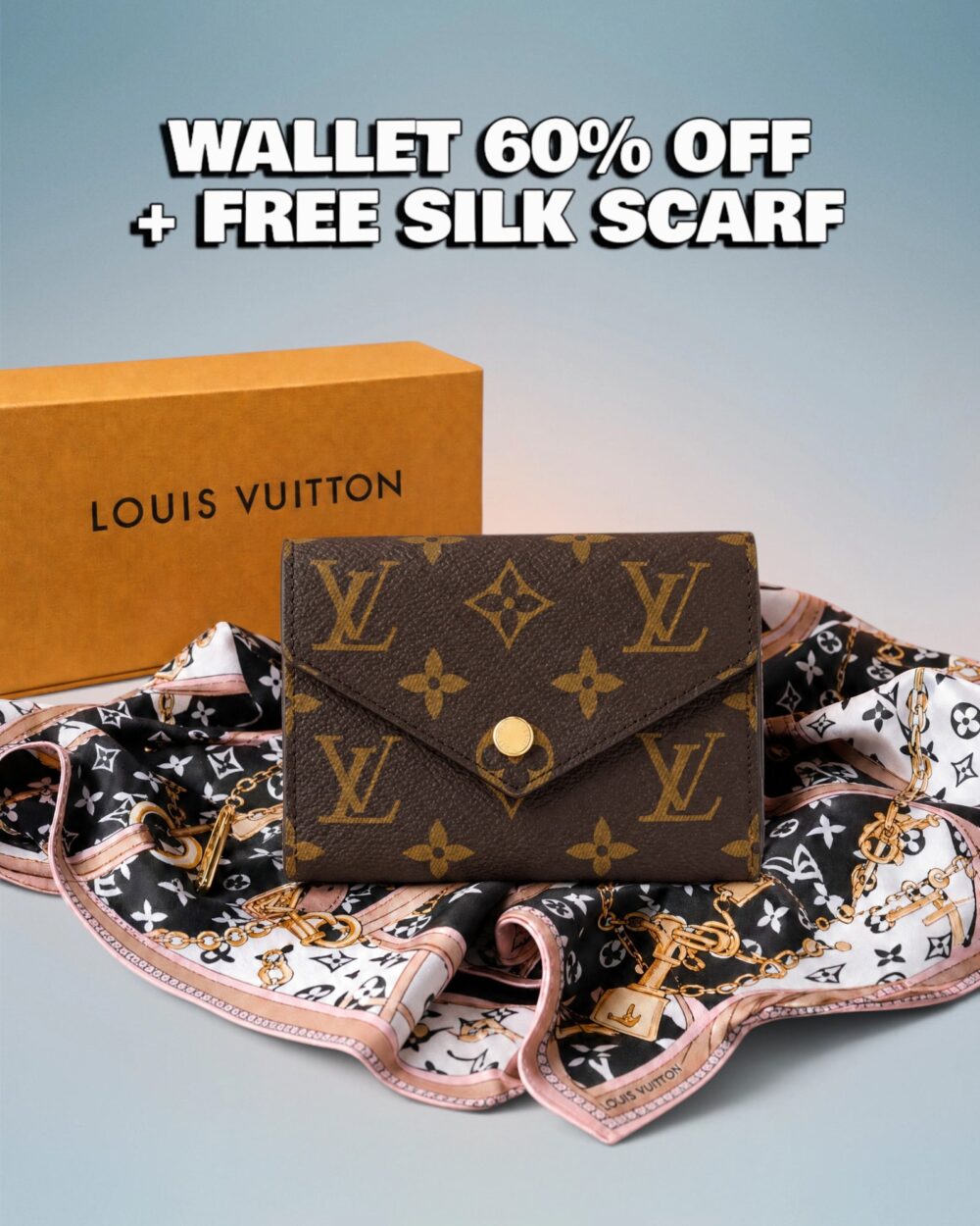 Louis Vuitton Brown Monogram Canvas Victorine Wallet